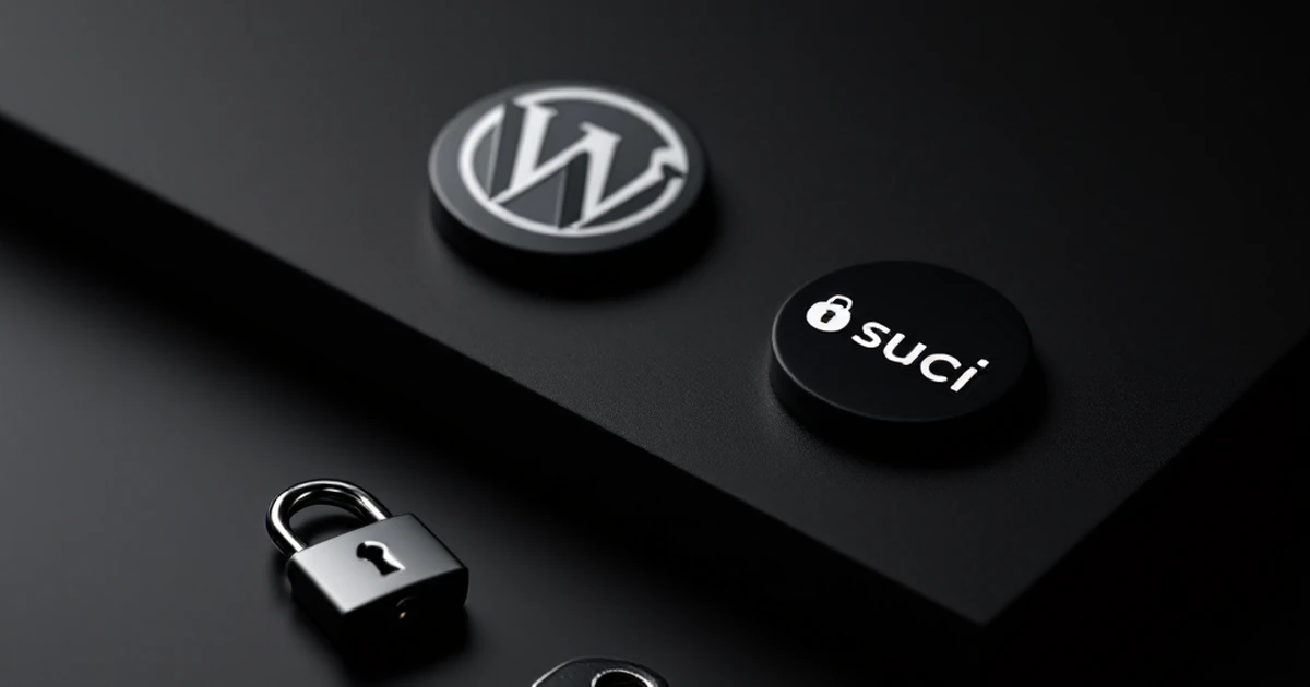 Product shot of Wordfence and Sucuri plugin icons with lock and key.