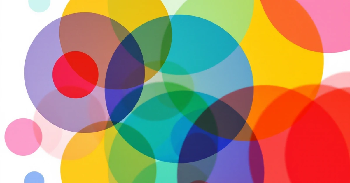 Abstract image with colorful overlapping circles representing potential Divi theme users.