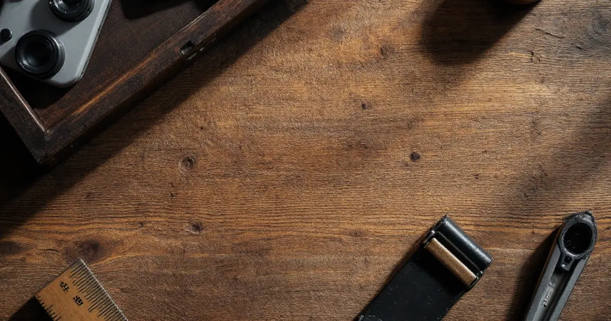 Flat lay of tools symbolizing mid-range WordPress plugins for site protection.