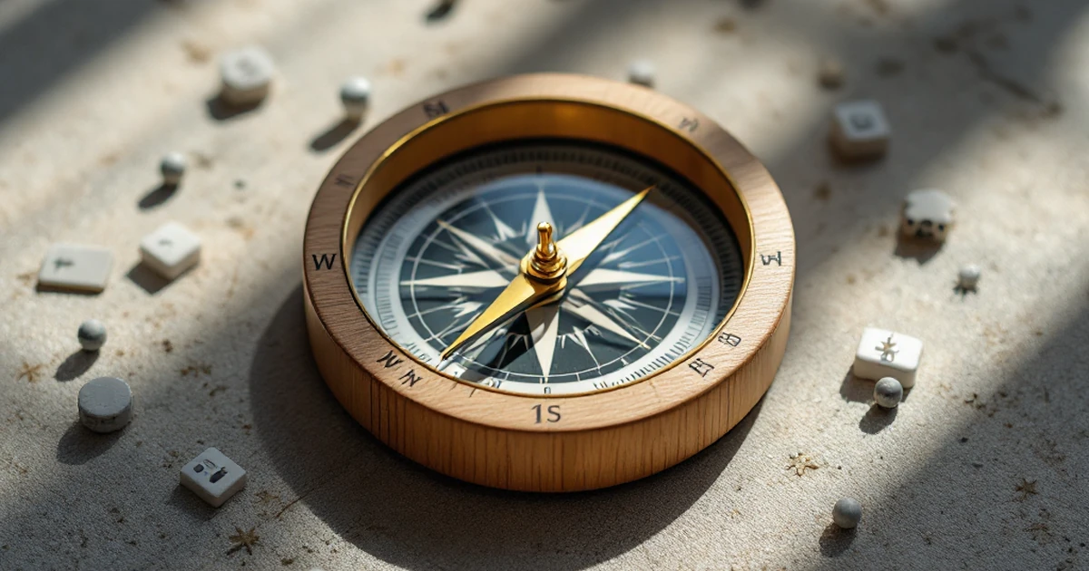 Editorial image of a compass with icons representing hosting decisions.