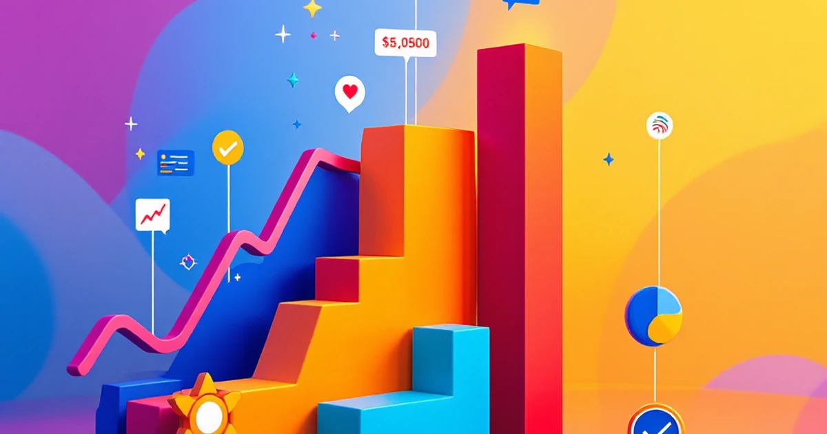 Abstract editorial image showing a rising SEO graph with colorful Yoast plugin icons.
