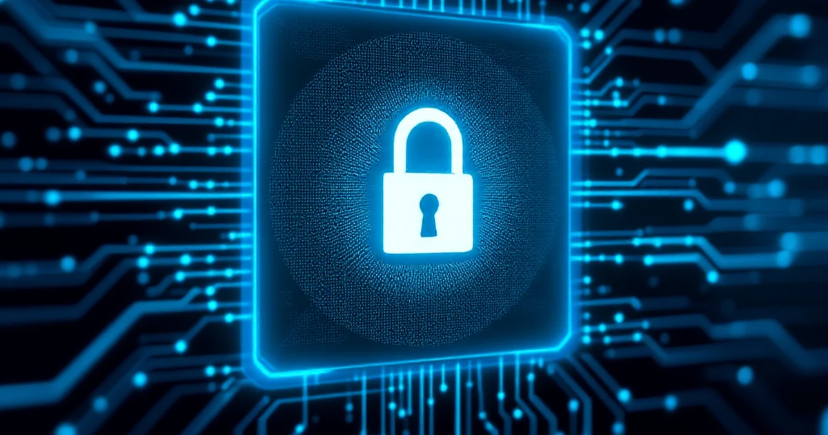 Editorial image of a security alert with lock icon and circuit background.