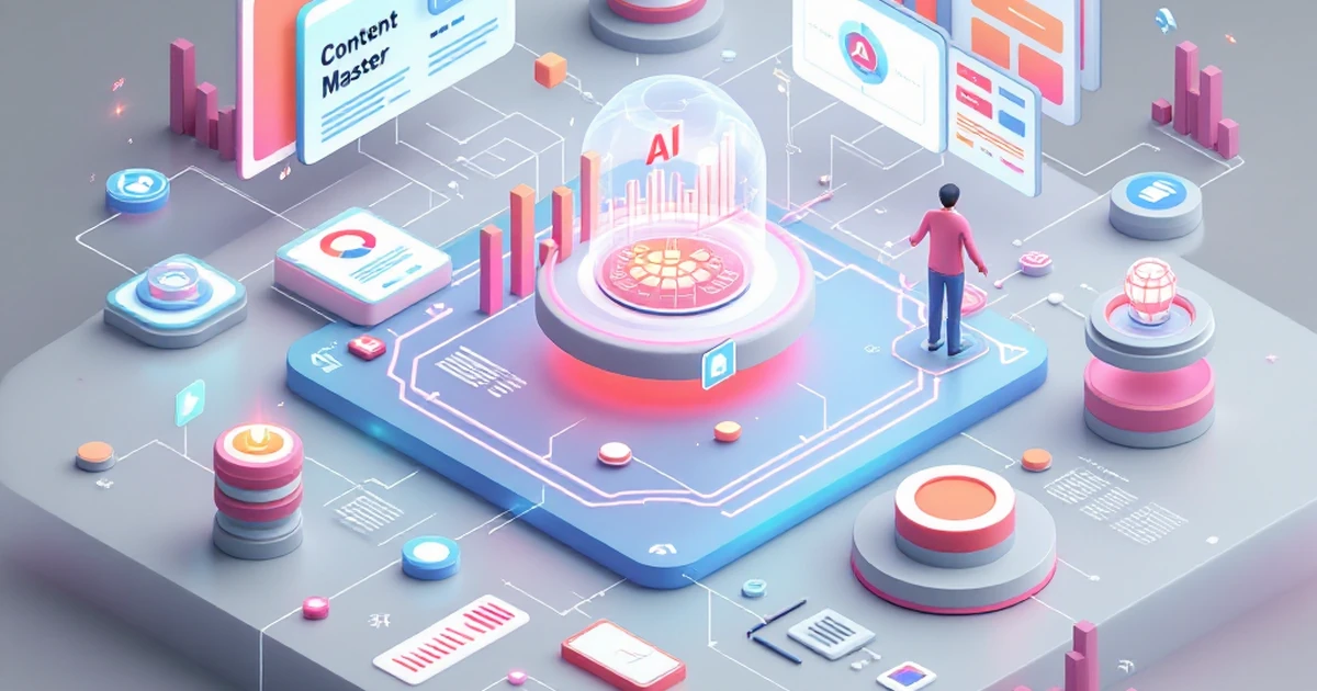 AI Content Master plugin with digital templates and data flow.