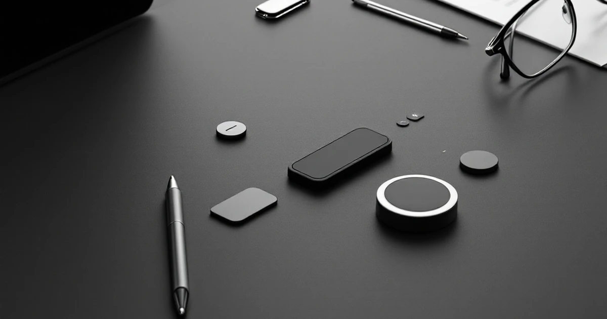 Product shot of design modules and buttons