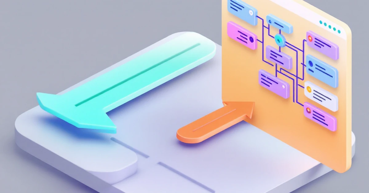 Isometric 3D visualization comparing streamlined versus feature-rich theme architectures
