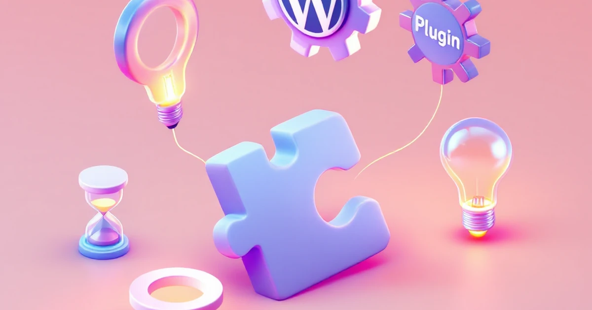 An isometric graphic showing the essential components needed to start: a WordPress site, the plugin, time, and an idea.
