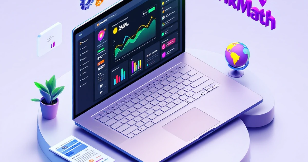 WordPress dashboard with RankMath plugin icons for settings, analytics, and global reach.