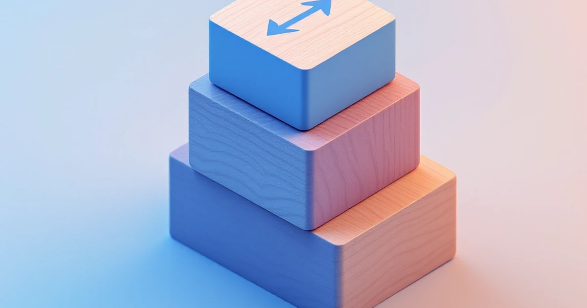 Isometric blocks representing top three e-commerce theme picks