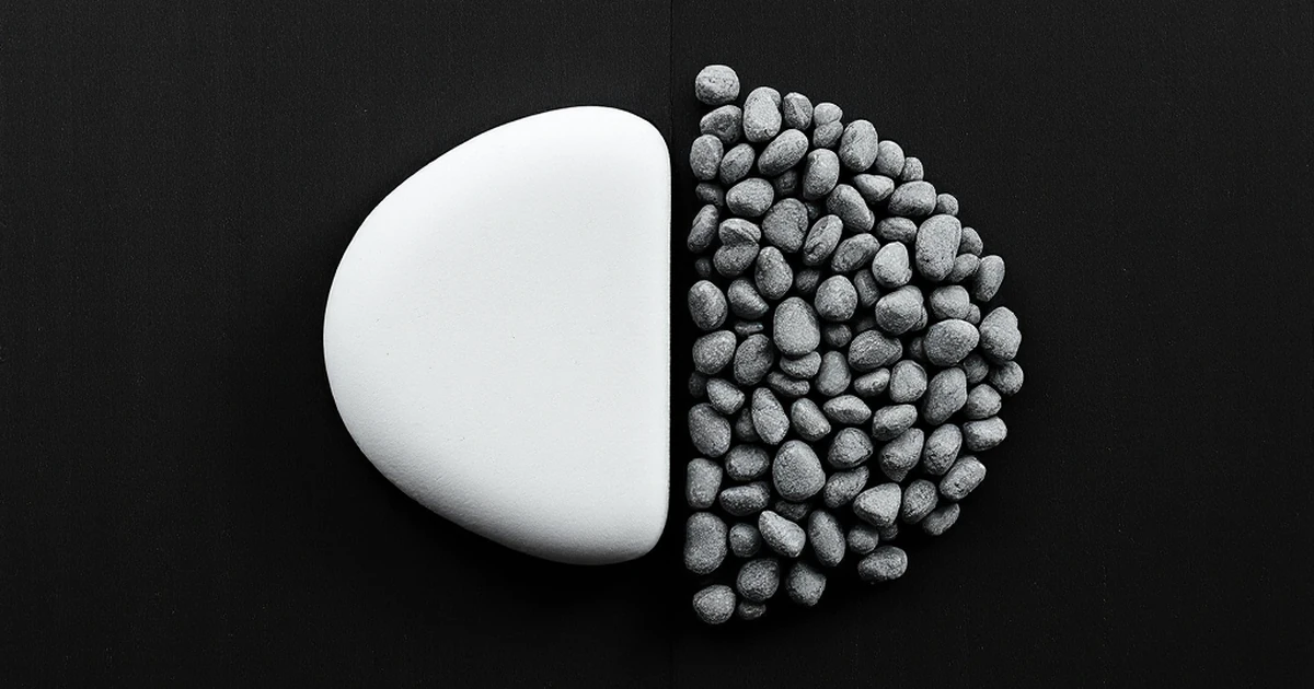 Abstract contrast of smooth and rough stones for Astra pros and cons